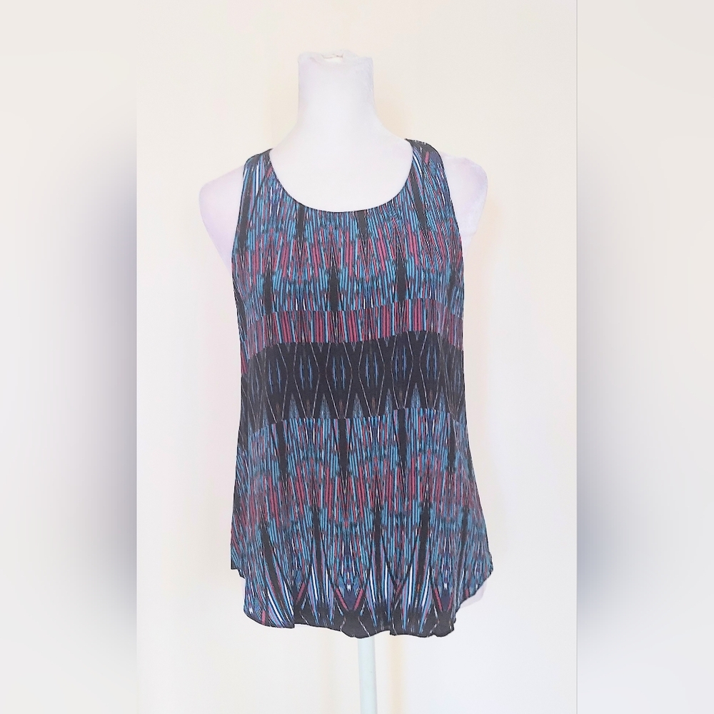Rory Beca Sleeveless Racerback Tank Top Size Medium 100% Silk